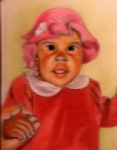 dochteje vd buren; kleur; pastelkrijt; 50x65cm 