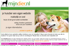 Maak je eigen website met Mijndier.nl