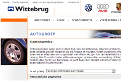 Vernieuwde website Wittebrug Autogroep